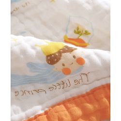 Babyhug 6 Layer Muslin Baby Blanket with Contrast Wide Edge Panda Print - Green| Absorbent Soft & Breathable| All Season Blanket| New Born Gifting| Bath Towel, Wrapper, Feeding Towel| Machine Washable