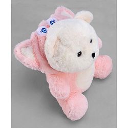 Babyhug 35cm Plush Hooded Teddy Bear Soft Toy - Pink| for Toddler Gifting| Boys & Girls| Stuffed Animal| Baby Safe| Cuddle & Travel Partner| Super Soft Fabric| Room & Car Décor
