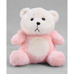 Babyhug 35cm Plush Hooded Teddy Bear Soft Toy - Pink| for Toddler Gifting| Boys & Girls| Stuffed Animal| Baby Safe| Cuddle & Travel Partner| Super Soft Fabric| Room & Car Décor