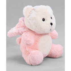 Babyhug 35cm Plush Hooded Teddy Bear Soft Toy - Pink| for Toddler Gifting| Boys & Girls| Stuffed Animal| Baby Safe| Cuddle & Travel Partner| Super Soft Fabric| Room & Car Décor