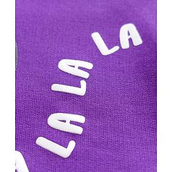 Babyhug Cotton Knit Full Sleeves Sweatshirt With Dino Print - Purple