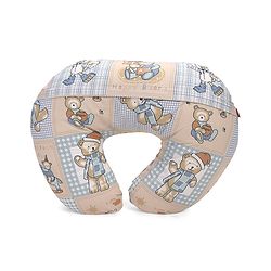 Babyhug Cotton Feeding Pillow Teddy Bear Print - Pink | Fits upto waist size 44 inches