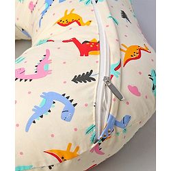 Babyhug Cotton Feeding Pillow Teddy Bear Print - Pink | Fits upto waist size 44 inches