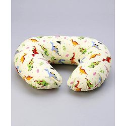 Babyhug Cotton Feeding Pillow Teddy Bear Print - Pink | Fits upto waist size 44 inches