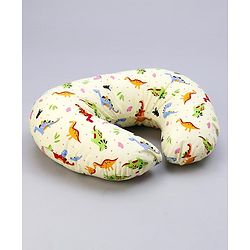 Babyhug Cotton Feeding Pillow Teddy Bear Print - Pink | Fits upto waist size 44 inches