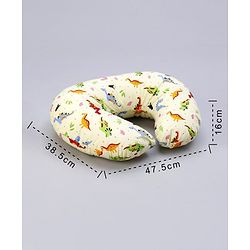 Babyhug Cotton Feeding Pillow Teddy Bear Print - Pink | Fits upto waist size 44 inches