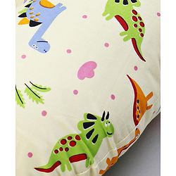 Babyhug Cotton Feeding Pillow Teddy Bear Print - Pink | Fits upto waist size 44 inches