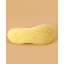 Cute Walk by Babyhug Solid Color Sock Shoes - Yellow