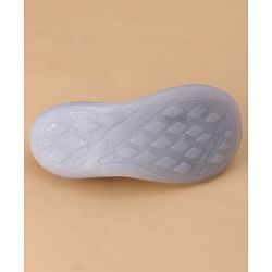 Cute Walk by Babyhug Slip on Sock Shoes with Kitty Embroidery - Blue