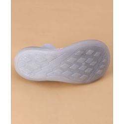 Cute Walk by Babyhug Slip On Sock Shoes with Triangle Design - Purple