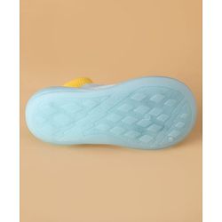 Cute Walk by Babyhug Slip On Sock Shoes with Ducky Design - Light Blue