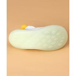 Cute Walk by Babyhug Slip On Sock Shoes with Ducky Design - Light Blue