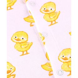 Babyhug 100% Cotton Knit Baby Gift Set With Duck Print - White