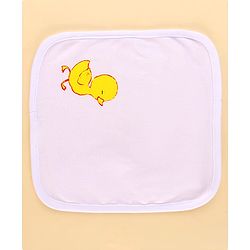 Babyhug 100% Cotton Knit Baby Gift Set With Duck Print - White