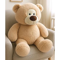 Babyhug Bear Soft Toy Cream - Height 65 cm