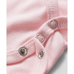 Babyhug 100% Cotton Interlock Knit Full Sleeves Onesie with Hairband & Christmas Print - Pink