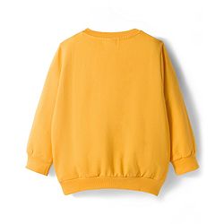 Babyhug Cotton Knit Full Sleeves Sweatshirts With Text Graphics Pack of 2 - Green & Yellow