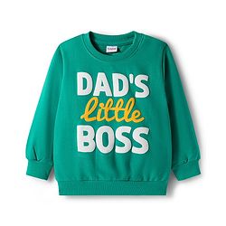 Babyhug Cotton Knit Full Sleeves Sweatshirts With Text Graphics Pack of 2 - Green & Yellow