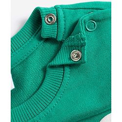 Babyhug Cotton Knit Full Sleeves Sweatshirts With Text Graphics Pack of 2 - Green & Yellow