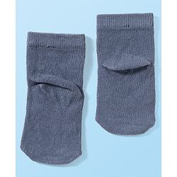 Cute Walk by Babyhug Knit Anti Bacterial Ankle Length Socks With Animal Design Pack of 3 - Multicolor