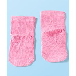 Cute Walk by Babyhug Knit Anti Bacterial Ankle Length Socks With Animal Design Pack of 3 - Multicolor