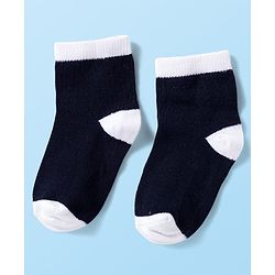 Cute Walk by Babyhug Knit Anti Bacterial Ankle Length Socks With Stripes & Star Design Pack of 3 - Multicolor