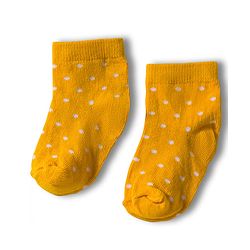Cute Walk by Babyhug Knit Anti Bacterial Ankle Length Socks With Polka Dot Design Pack of 3 - Multicolor