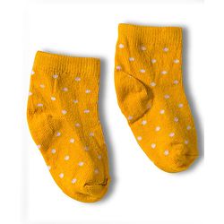 Cute Walk by Babyhug Knit Anti Bacterial Ankle Length Socks With Polka Dot Design Pack of 3 - Multicolor