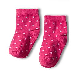 Cute Walk by Babyhug Knit Anti Bacterial Ankle Length Socks With Polka Dot Design Pack of 3 - Multicolor