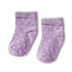 Cute Walk by Babyhug Knit Anti Bacterial Ankle Length Socks With Polka Dot Design Pack of 3 - Multicolor