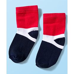 Cute Walk by Babyhug Knit Anti Bacterial Ankle Length Socks With Stripes & Star Design Pack of 5 - Multicolor