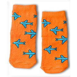 Cute Walk by Babyhug Knit Anti Bacterial Ankle Length Socks With Vehicle Design Pack of 3 - Multicolor