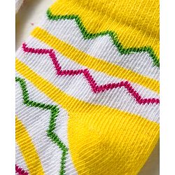 Cute Walk by Babyhug Knit Anti Bacterial Ankle Length Designed Socks Pack of 5 - Multicolor