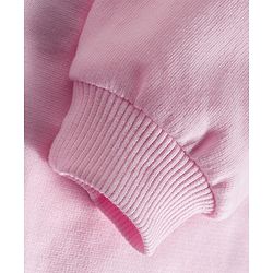 Babyhug Knit Premium Light Gauge Terry Full Sleeves Top and Joggers Set with Floral Embroidery - Pink