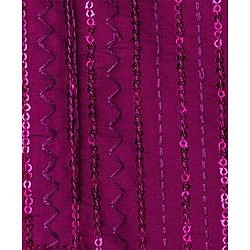 Babyhug Cotton Woven Full Sleeves Kurta Dhoti Set with Sequin Detailing - Purple