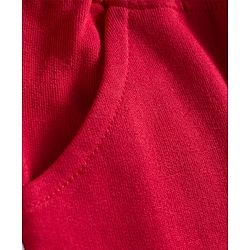Babyhug Knit Premium Light Gauge Terry Full Sleeves Top & Pant Set With Text Print - Pink & Red