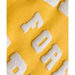 Babyhug Knit Premium Light Gauge Terry Full Sleeves Top and Jogger Set with Sunshine Forever Text Print - Yellow