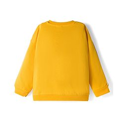 Babyhug Knit Premium Light Gauge Terry Full Sleeves Top and Jogger Set with Sunshine Forever Text Print - Yellow