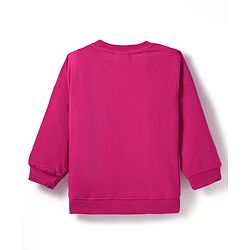 Babyhug Knit Premium Light Gauge Terry Full Sleeves Solid Color Top & Joggers Set with Lace Frill Detailing - Maroon