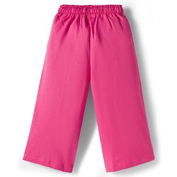 Babyhug Terry Knit Half Sleeves Top and Lounge Pant Set with Today Will Be Awesome Text Print - Pink