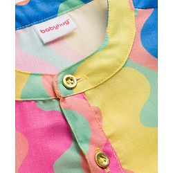Babyhug Woven Full Sleeves Printed Kurta Dhoti Set - Multicolour