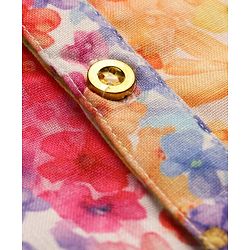 Babyhug Woven Full Sleeves Kurta Pajama Set With Floral Print - Multicolour