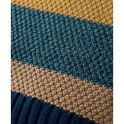 Babyhug Knit Sleeveless Pullover Sweater Vest with Stripes - Multicolor