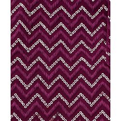 Babyhug Woven Full Sleeves Kurta Pajama Set with Sequin Detailing - Maroon