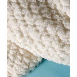 Babyhug Fur Woven Full Sleeves Hooded Winter Jacket With Bear & Ear Applique - White