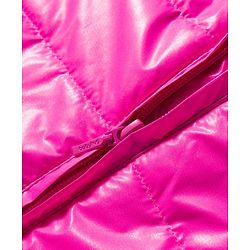 Babyhug Woven Full Sleeves Solid Hooded Padded Jacket - Dark Pink
