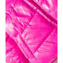 Babyhug Woven Full Sleeves Solid Hooded Padded Jacket - Dark Pink