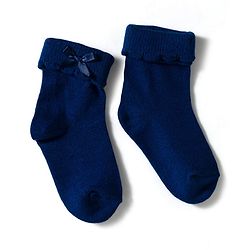 Cute Walk by Babyhug Knit Ankle Length Socks with 3D Bow Applique Pack of 3 - Multicolor