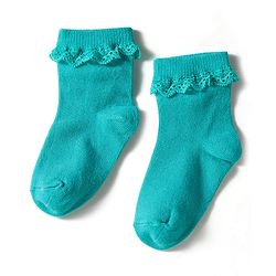 Cute Walk by Babyhug Knit Ankle Length Socks with 3D Lace Detailing Pack of 3 - Multicolor