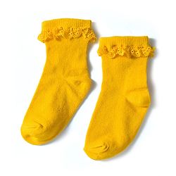Cute Walk by Babyhug Knit Ankle Length Socks with 3D Lace Detailing Pack of 3 - Multicolor